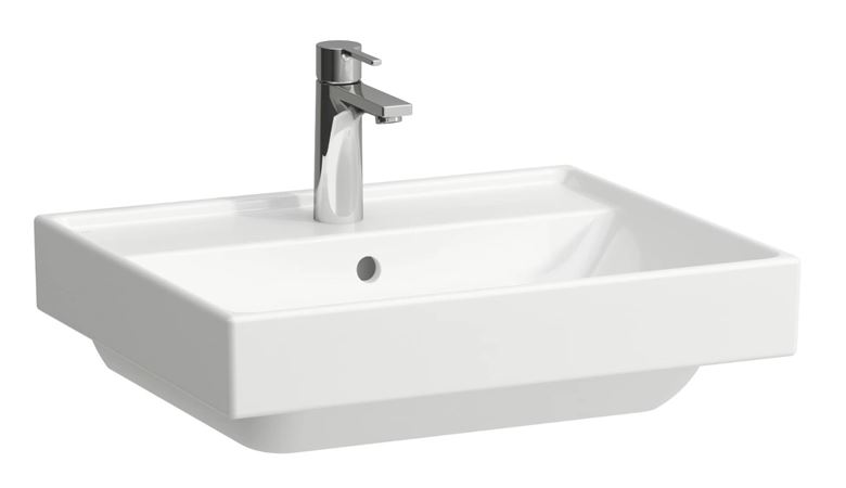 LAUFEN FIORA umývadlo 55 cm, s otvorom pre batériu a prepadom, brúsené H816922000104L Obrázek - Hlavní obrázek