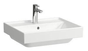 LAUFEN FIORA umývadlo 55 cm, s otvorom pre batériu a prepadom, brúsené
