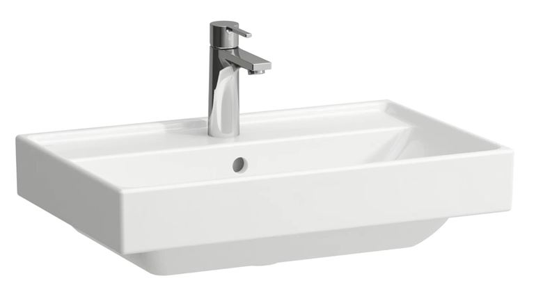 LAUFEN FIORA umývadlo 60 cm, s otvorom pre batériu a prepadom, brúsené H818923000104L Obrázek - Hlavní obrázek