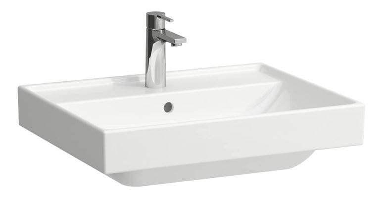 LAUFEN FIORA umývadlo 60 cm, s otvorom pre batériu a prepadom H810923000104L Obrázek - Hlavní obrázek