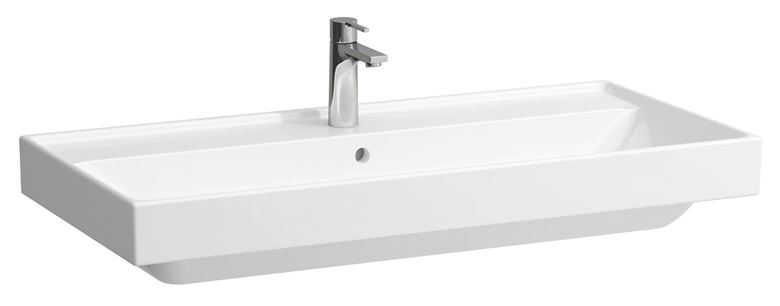 LAUFEN FIORA umývadlo 100 cm, s otvorom pre batériu a prepadom H810929000104L Obrázek - Hlavní obrázek