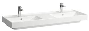 LAUFEN FIORA dvojumývadlo 130 cm, s 2 otvormi pre batérie a prepadom