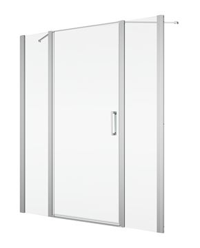 RONAL DIVERA D22FF bočná stena 20x200 cm, aluchróm/číre sklo D22FF 020 50 07 Obrázek - fotka