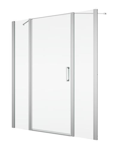 RONAL DIVERA D22FF bočná stena 30x200 cm, aluchróm/číre sklo D22FF 030 50 07 Obrázek - fotka
