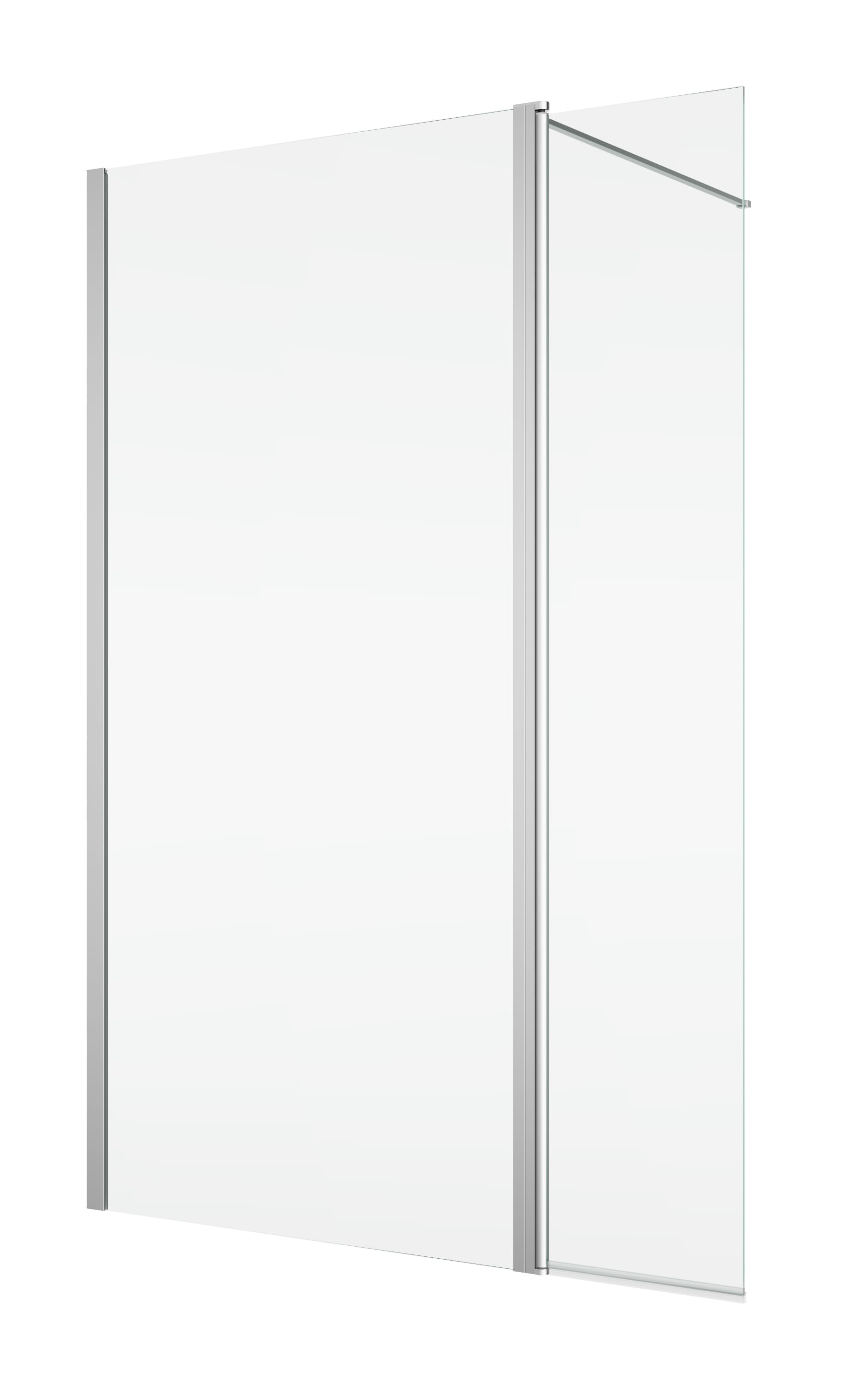 RONAL DIVERA D22WI3 stena walk-in 120x200 cm, aluchróm/číre sklo