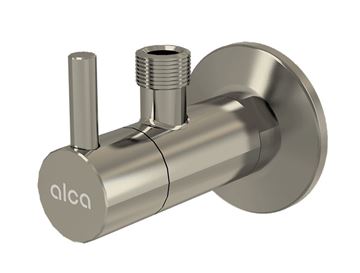 ALCA rohový ventil 1/2"x3/8", s filtrom, kartáčovaný nikel 