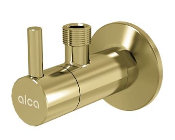 ALCA rohový ventil 1/2"x3/8", s filtrom, kartáčované zlato