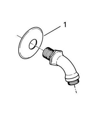 GROHE RELEXA sprchové rameno 55 mm, nástenné, chróm 28429000 Obrázek - fotka