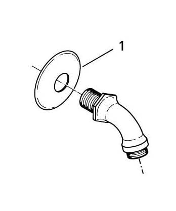 GROHE RELEXA sprchové rameno 55 mm, nástenné, chróm 28429000 Obrázek - fotka