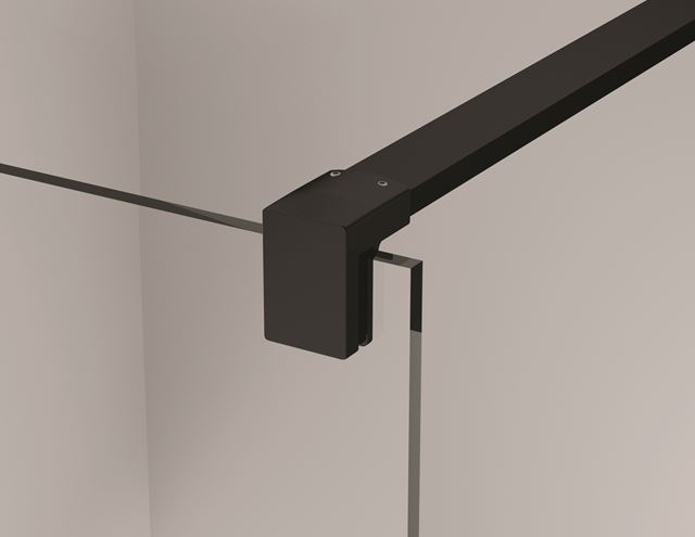 CONCEPT 200 CONT1 bočná stena 80x200 cm, čierna/číre sklo CONT10800607 Obrázek - fotka