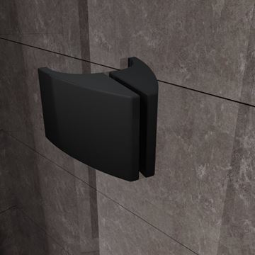 CONCEPT PIVOT STYLE PT-PDOP1 sprchové dvere 80x190 cm, pivotové, čierna / číre sklo 03G40300Z15 Obrázek - fotka