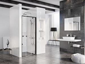 CONCEPT PIVOT STYLE PT-PDOP1 sprchové dvere 90x190 cm, pivotové, čierna / číre sklo