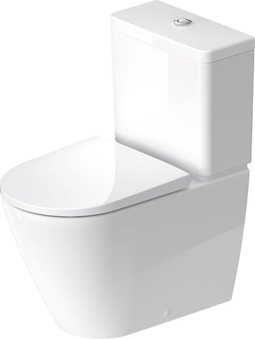 DURAVIT D-NEO WC kombi misa, Rimless splachovanie, vario odpad, WonderGliss 20020900001 Obrázek - fotka