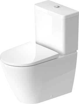 DURAVIT D-NEO WC kombi misa, Rimless splachovanie, vario odpad, WonderGliss 20020900001 Obrázek - fotka