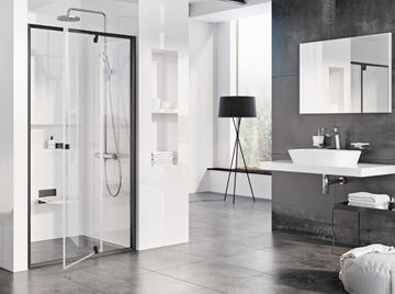 CONCEPT PIVOT STYLE PT-PDOP2 sprchové dvere 100x190 cm, pivotové, čierna / číre sklo