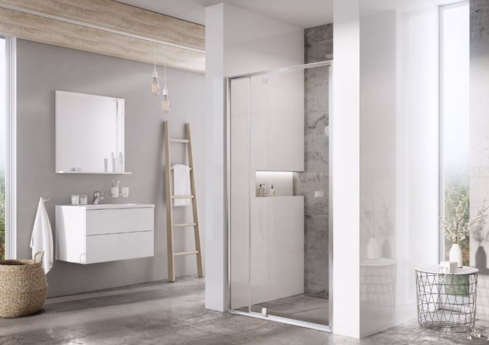 CONCEPT PIVOT STYLE PT-PDOP2 sprchové dvere 100x190 cm, pivotové, lesklý chróm/číre sklo 03GA0C00Z15 Obrázek - fotka