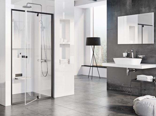 CONCEPT PIVOT STYLE PT-PDOP2 sprchové dvere 120x190 cm, pivotové, čierna / číre sklo 03GG0300Z15 Obrázek - Hlavní obrázek