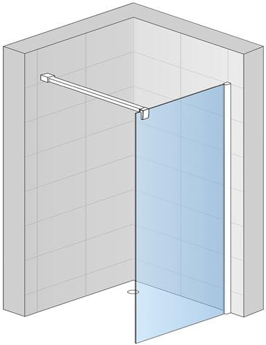 CONCEPT 200 CON4P stena walk-in 150x200 cm, čierna/číre sklo CON4P1500607 Obrázek - fotka