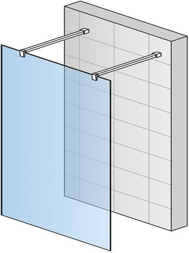 CONCEPT 200 CONFP stena walk-in 160x200 cm, čierna/číre sklo CONFP1600607 Obrázek - fotka
