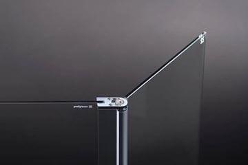 POLYSAN MODULAR SHOWER prídavná stena 30x200 cm, otočná, aluchróm/číre sklo MS3B-30 Obrázek - fotka
