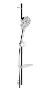 HANSA VIVA vsprchová súprava 4-dielna, ručná sprcha pr. 110 mm, 3 prúdy, tyč, hadica, mydelnička, chróm