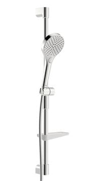 HANSA VIVA vsprchová súprava 4-dielna, ručná sprcha pr. 110 mm, 3 prúdy, tyč, hadica, mydelnička, chróm