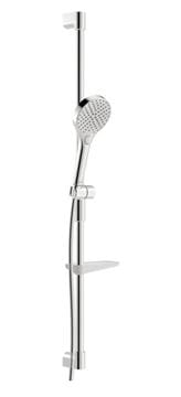 HANSA VIVA sprchová súprava 4-dielna, ručná sprcha pr. 110 mm, 3 prúdy, tyč, hadica, mydelnička, Eco, chróm