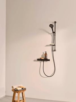 HANSA OPTIMA sprchová nástenná termostatická batéria, ECO, matná čierna 6514020133 Obrázek - fotka
