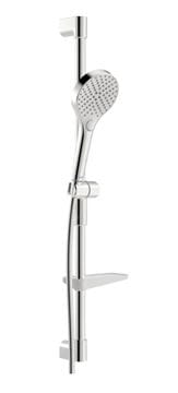 HANSA VIVA sprchová súprava 4-dielna, ručná sprcha pr. 110 mm, 3 prúdy, tyč, hadica, mydelnička, Eco, chróm