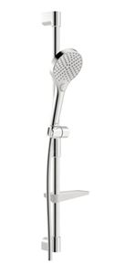 HANSA VIVA sprchová súprava 4-dielna, ručná sprcha pr. 110 mm, 3 prúdy, tyč, hadica, mydelnička, Eco, chróm