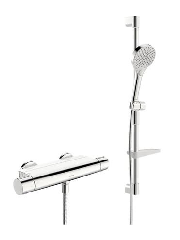 HANSA OPTIMA sprchový set s termostatickou batériou, ručná sprcha, tyč, hadica, chróm 481303310009 Obrázek - Hlavní obrázek