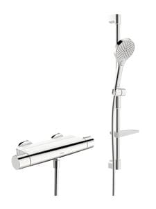 HANSA OPTIMA sprchový set s termostatickou batériou, ručná sprcha, tyč, hadica, chróm