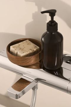 HANSA OPTIMA vaňová nástenná termostatická batéria, s prepínačom, ECO, chróm 65132201 Obrázek - fotka