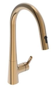 HANSA DESIGNO STYLE Comfort drezová batéria, s vyťahovacou sprškou, brúsený bronz