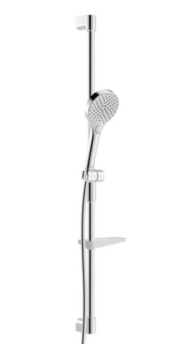 HANSA VIVA vsprchová súprava 4-dielna, ručná sprcha pr. 110 mm, 3 prúdy, tyč, hadica, mydelnička, chróm 44150330 Obrázek - Hlavní obrázek
