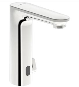 HANSA ELECTRA Safety umývadlová senzorová batéria s reguláciou teploty, napájanie z batérie, Bluetooth, chróm