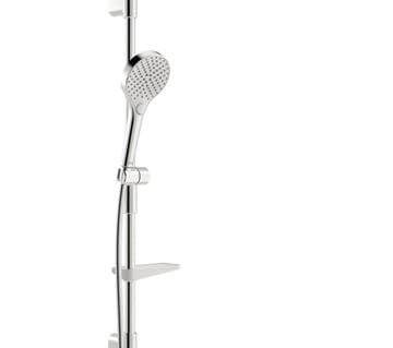 HANSA VIVA sprchová tyč 971 mm s držiakom ručnej sprchy, mydelnička, chróm 44130200 Obrázek - fotka