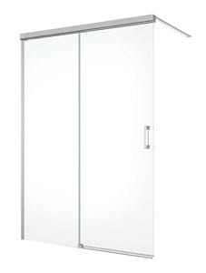 CONCEPT 300 STYLE stena walk-in 140x200 cm, ľavá, aluchróm/číre sklo