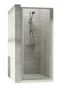 CONCEPT 70 sprchové dvere 100x190 cm, krídlové, strieborná matná/číre sklo