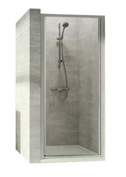 CONCEPT 70 sprchové dvere 80x190 cm, krídlové, strieborná matná/číre sklo