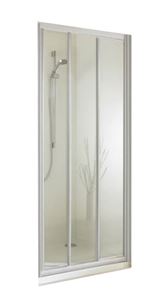 CONCEPT 70 dvere sprchové 900x1900mm, posuvné, 2 dielne, s pevným segmentem, strieborná matná/číre sklo AP