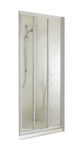 CONCEPT 70 dvere sprchové 900x1900mm, posuvné, 2 dielne, s pevným segmentem, strieborná matná/číre sklo AP