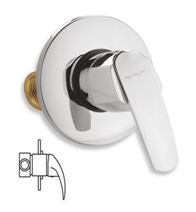 NOVASERVIS METALIA 56 sprchová podomietková batéria, s telesom, chróm