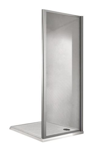 CONCEPT 100 bočná stena 90x190 cm, matná strieborná/číre sklo PTA20505.087.322 Obrázek - fotka