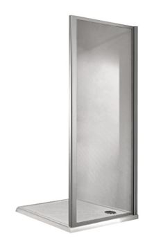 CONCEPT 100 bočná stena 90x190 cm, matná strieborná/číre sklo PTA20505.087.322 Obrázek - fotka