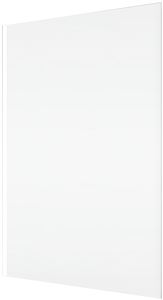 CONCEPT 400 bočná stena 75x197 cm, matná biela/číre sklo