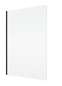 CONCEPT 400 bočná stena 80x197 cm, matná čierna/číre sklo