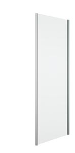 CONCEPT 400 bočná stena 80x197 cm, pololesklá strieborná/číre sklo