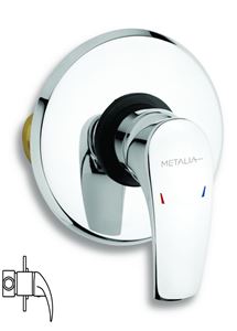 NOVASERVIS METALIA 57 sprchová podomietková batéria, s telesom, chróm