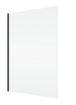 CONCEPT INTENSA bočná stena 90x200 cm, čierna/číre sklo